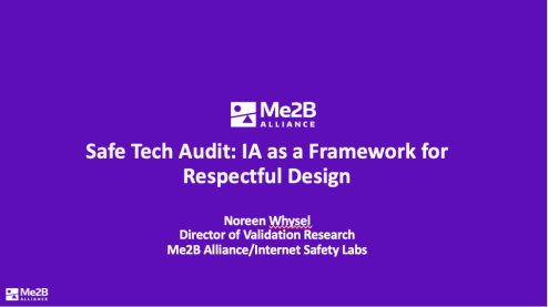 Safe Tech Audit. IA as a Framework for Respectful Design