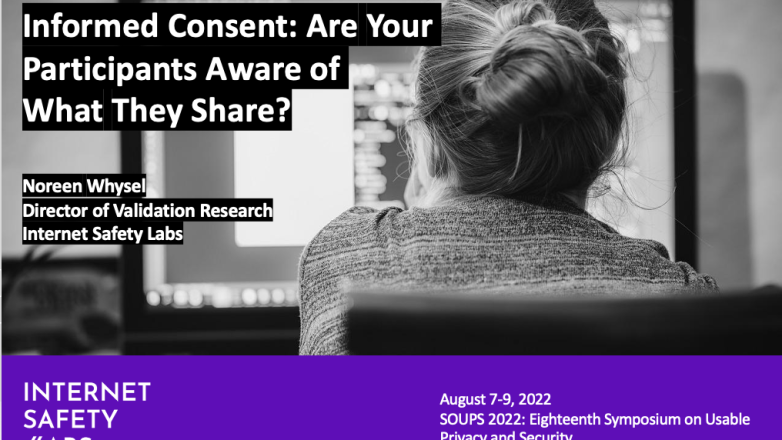 Presentation: Informed Consent: Are Your Participants Aware of What They Share?