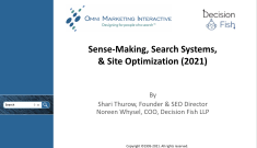 Sense-Making, Search Systems and Site Optimization IAC2021