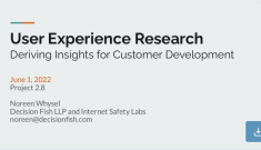 User Experience Research: Deriving Insights for Customer Development