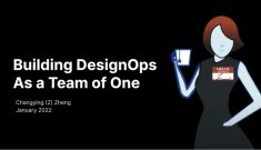 Cover for talk: Building DesignOps As A Team Of One
